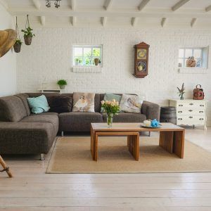 living room with couch and furnitures