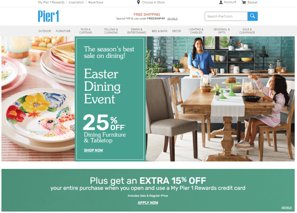 pier 1 imports website