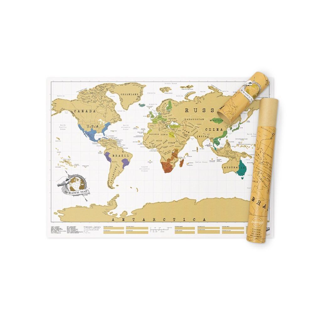 Scratch Map Original Scratch off Map, Personalized World Travel Map Poster with countries