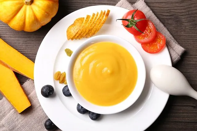 a bowl of Butternut soup made using the best soup recipes