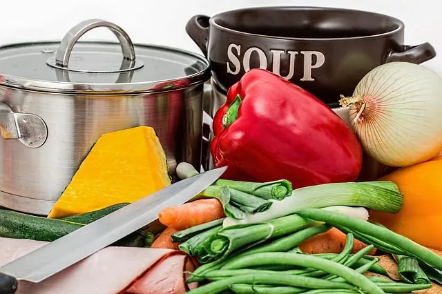 pots and fresh and raw ingredients commonly used on some of the best soup recipes
