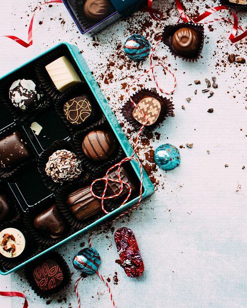 a box of chocolate