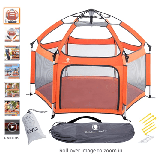 POP'N GO Baby Playpen - Portable, Pack & Carry Play Yard for Baby and Kids