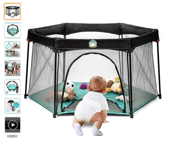 BabySeater Pack and Play Portable Playard Playpen - one of the best pack and play for twins