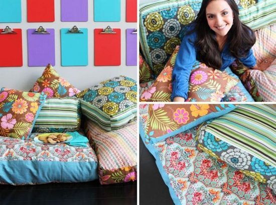 How To Make Large Rectangle Floor Cushion Online