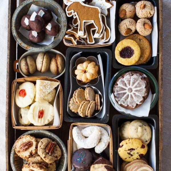 Baking Tray with delicious Treats