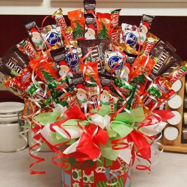 Christmas candies - arranged christmas candies