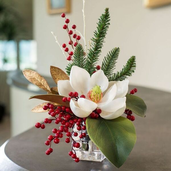 Christmas flowers - flower in a table