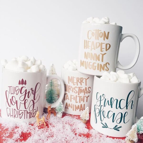 Festive Mugs with designs