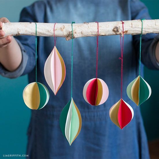 Retro Paper Ornaments