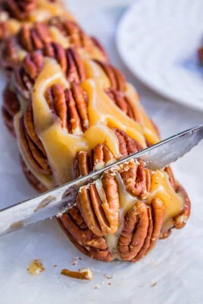 Caramel Nougat Pecan Rolls