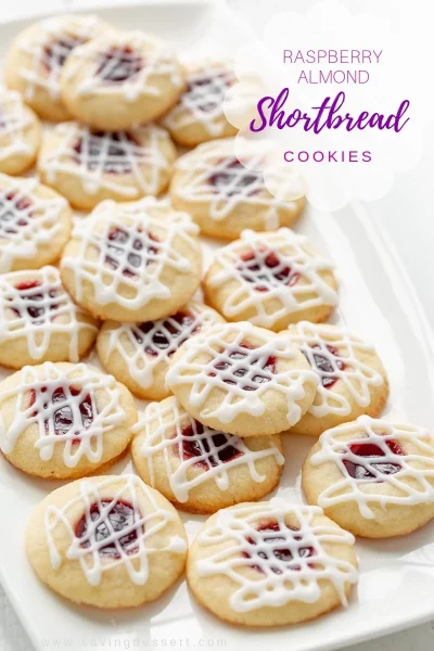 Raspberry Almond Shortbread 