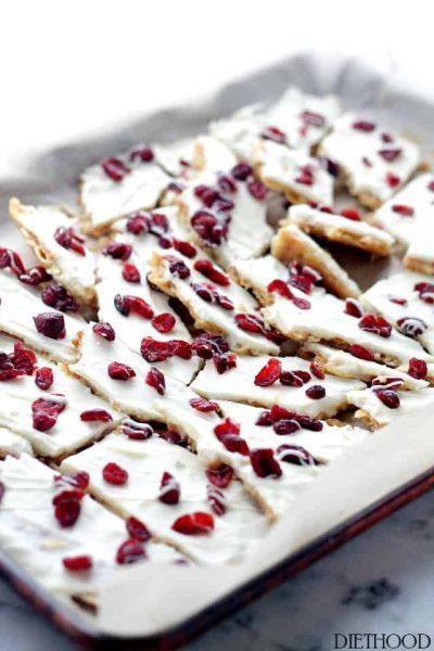 Cranberry Bliss Saltine Toffee