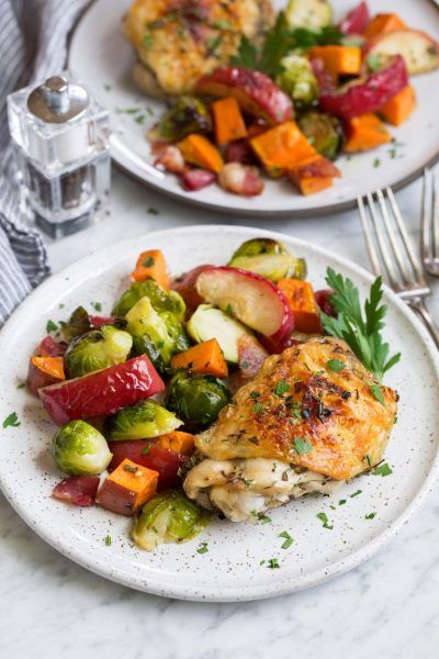 Autumn Chicken Dinner - Just One Pan!