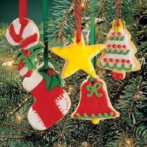Glazed Ornament Cookies