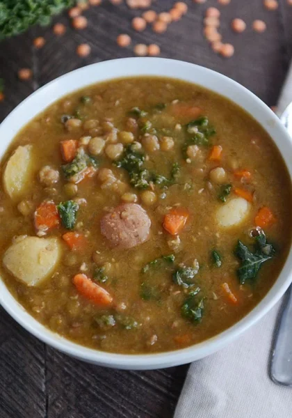 Smokey Lentil and Potato Soup