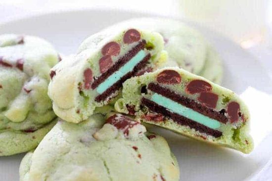 Chocolate Peppermint Oreo-Stuffed 