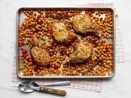 One-Pan Rosemary-Garlic Pork Chops with Chickpeas