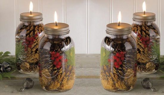 Mason Jar Essential Oil Candles
