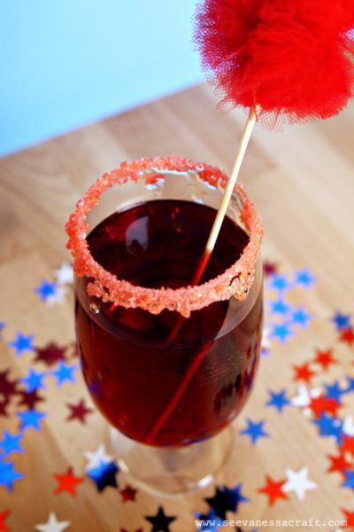 Independence Day Cranberry Pop Rocks Mocktail