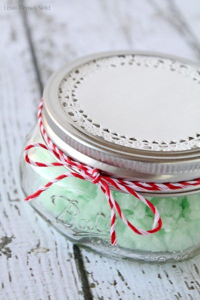 DIY Minty Sugar Scrub