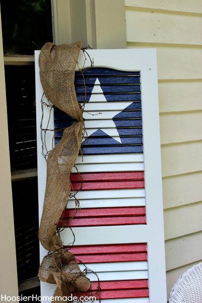 DIY Patriotic Shutter