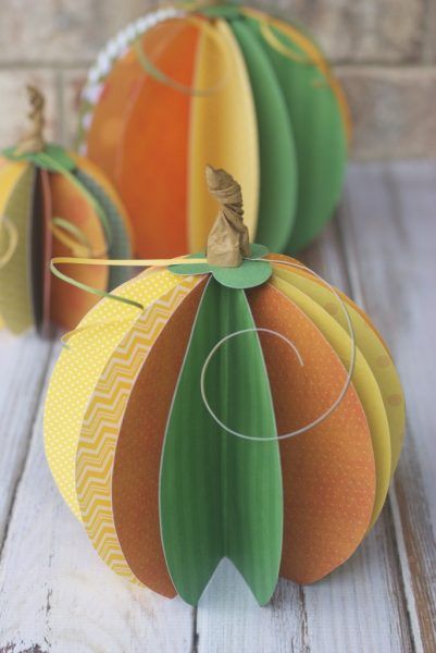 DIY Paper Pumpkins