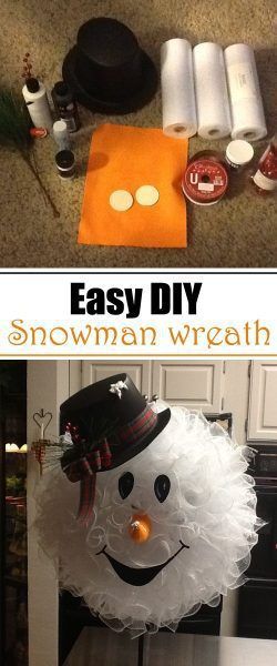 Snowman Wreath