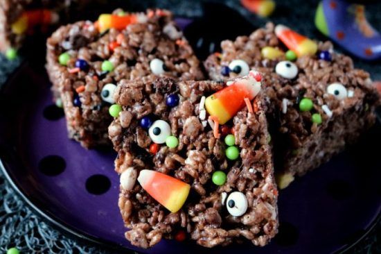 Halloween Cocoa Krispie Treats