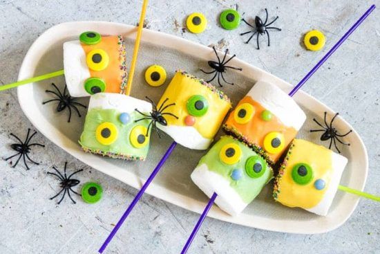 Monster Halloween Marshmallow Pops