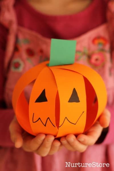 Scissor Skills Pumpkin Craft