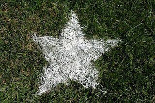 DIY All Natural Flour Lawn Stars