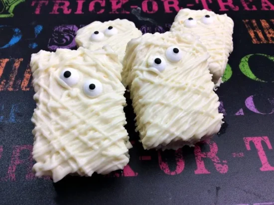 Spooky Mummy Rice Krispies Treats