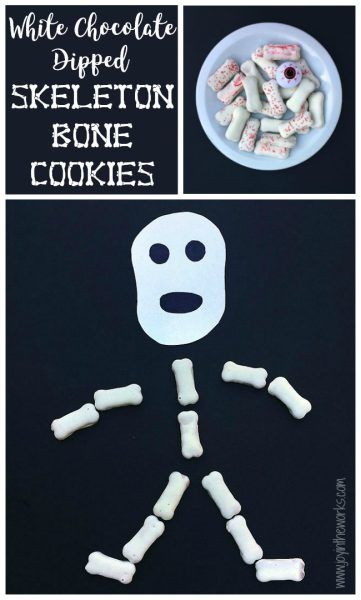 White Chocolate Skeleton Bone Cookies