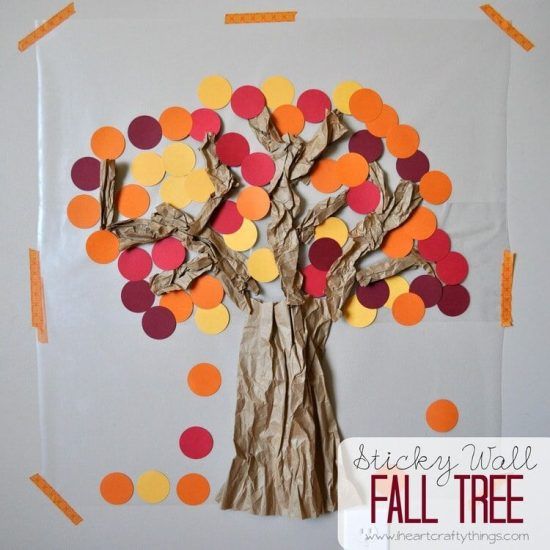 Sticky Wall Fall Tree
