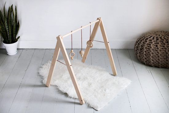 DIY Wooden Baby Gym