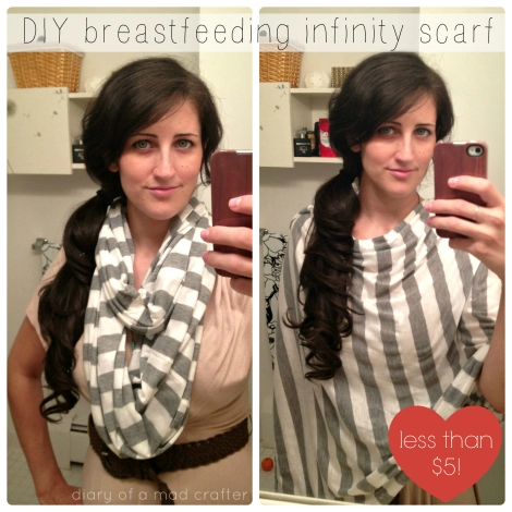 DIY Breastfeeding Infinity Scarf