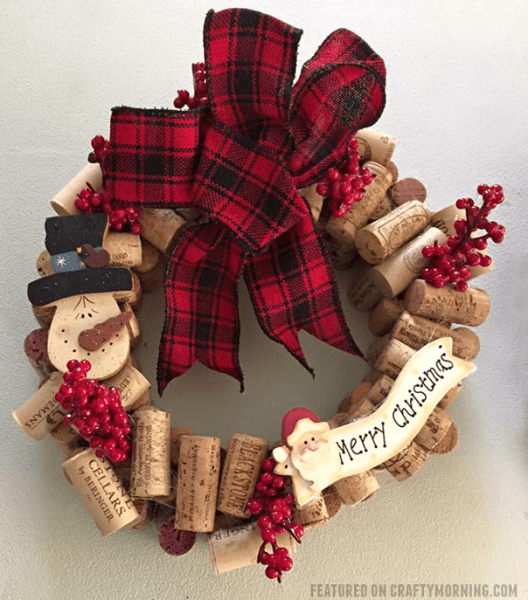 Wine Cork Wreath