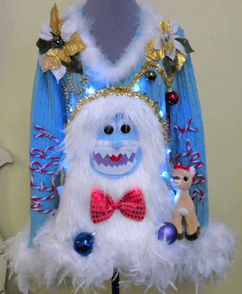 Abominable Swnowman ugly sweater
