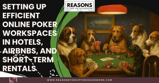 Setting Up Efficient Online Poker Workspaces in Hotels, Airbnbs, and Short-Term Rentals